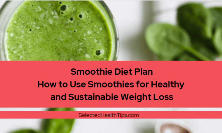 Smoothie Diet Plan How to Use Smoothies for Healthy and Sustainable Weight Loss